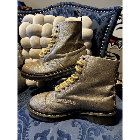 Dr Martens Gold Pascal Glitter size 8/EU 39 - Picture 2 of 7